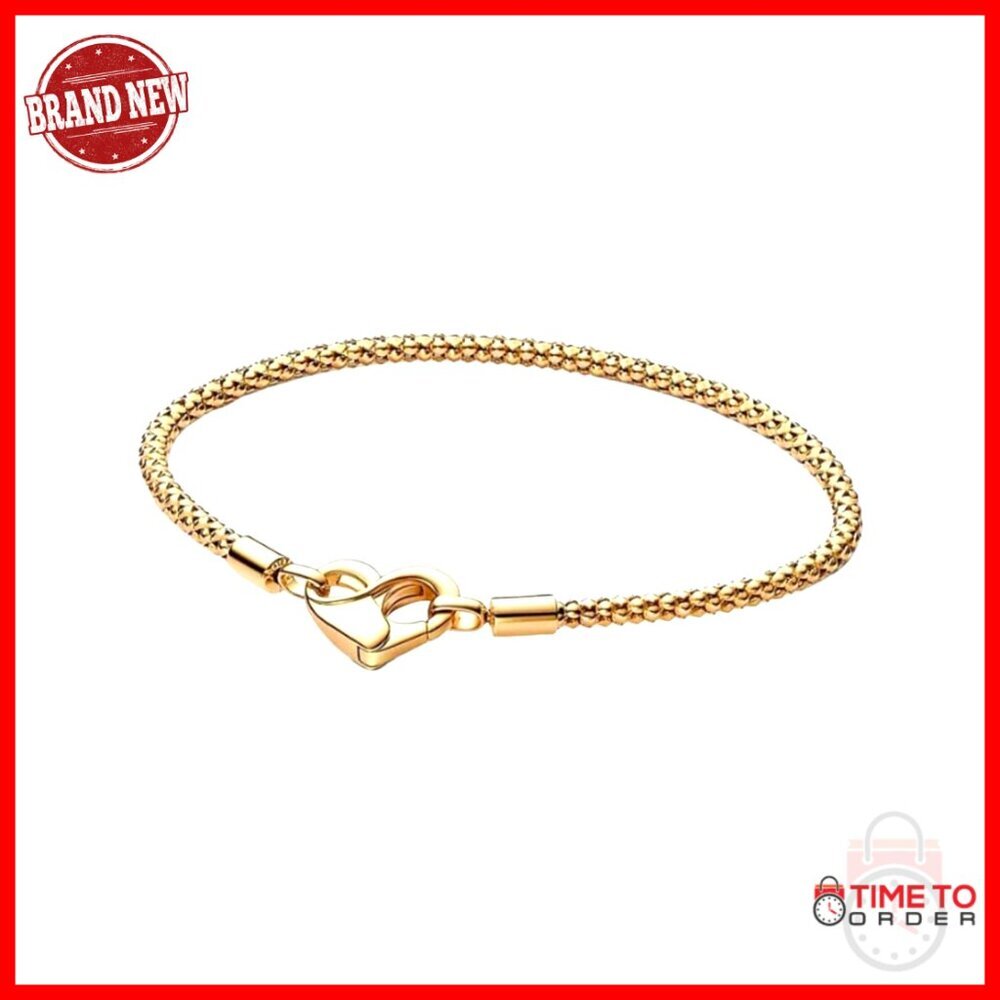 Vintage Heart Bracelet 14K Gold Sterling Silver Romantic Bangle Preppy Chic